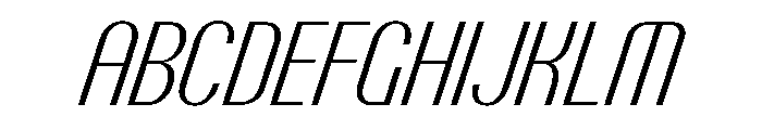 Talisman Condensed Variable Light Italic 2 Font UPPERCASE