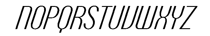 Talisman Condensed Variable Light Italic 2 Font UPPERCASE