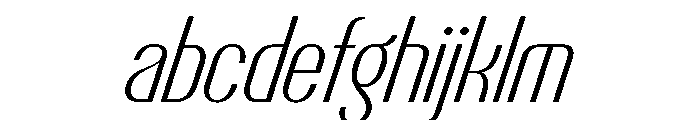Talisman Condensed Variable Light Italic 2 FONT