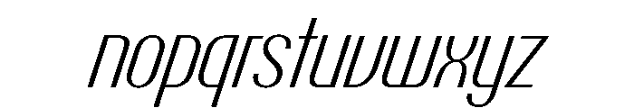 Talisman Condensed Variable Light Italic 2 Font LOWERCASE