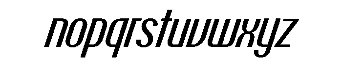 Talisman Condensed Variable Medium Italic 2 Font LOWERCASE