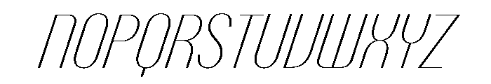 Talisman Condensed Variable Thin Italic 2 Font UPPERCASE