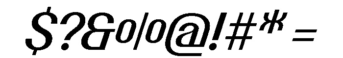 Talisman Italic 33 Font OTHER CHARS