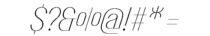 Talisman Italic 47 Font OTHER CHARS