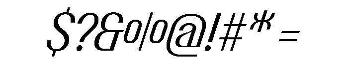 Talisman Italic 50 Font OTHER CHARS