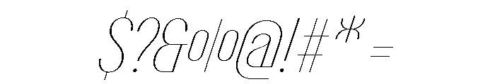 Talisman Italic 64 Font OTHER CHARS