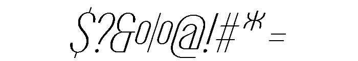 Talisman Italic 66 Font OTHER CHARS