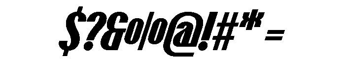 Talisman Italic 72 Font OTHER CHARS