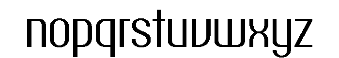 Talisman Narrow Regular Font LOWERCASE