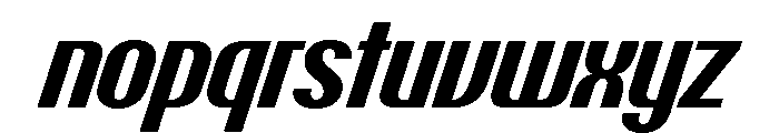 Talisman Narrow Variable Bold Italic 2 Font LOWERCASE