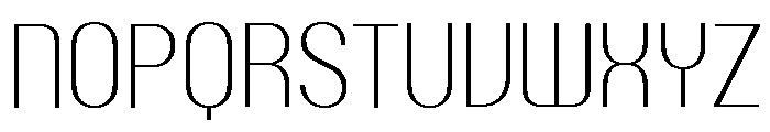 Talisman Narrow Variable Extralight Italic Font UPPERCASE