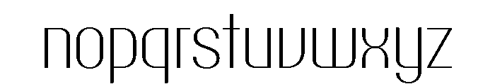Talisman Narrow Variable Extralight Italic Font LOWERCASE