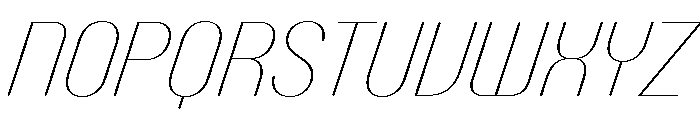 Talisman Narrow Variable Hairline Italic 2 Font UPPERCASE
