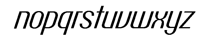 Talisman Narrow Variable Italic 2 Font LOWERCASE