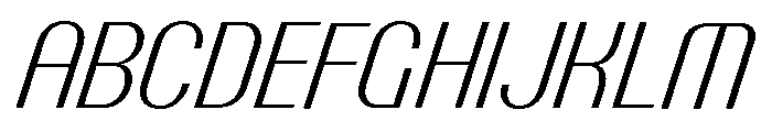Talisman Narrow Variable Light Italic 2 Font UPPERCASE
