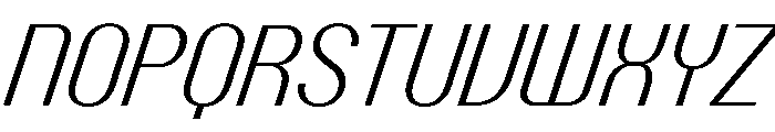 Talisman Narrow Variable Light Italic 2 Font UPPERCASE