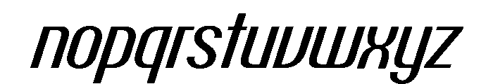 Talisman Narrow Variable Medium Italic 2 Font LOWERCASE