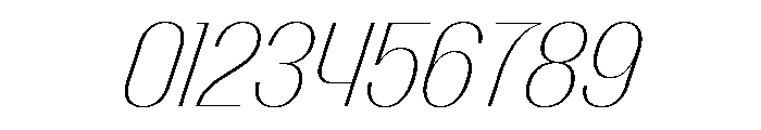 Talisman Narrow Variable Thin Italic 2 Font OTHER CHARS