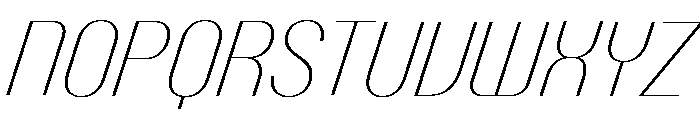 Talisman Narrow Variable Thin Italic 2 Font UPPERCASE