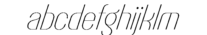 Talisman Narrow Variable Thin Italic 2 FONT