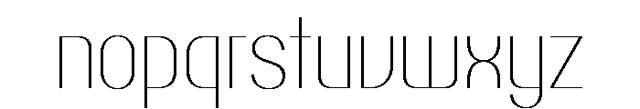 Talisman Narrow Variable Thin Italic Font LOWERCASE