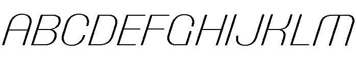 Talisman Normal Variable Extralight Italic 2 Font UPPERCASE