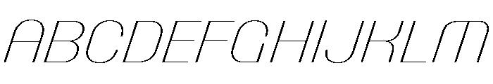Talisman Normal Variable Thin Italic 2 Font UPPERCASE