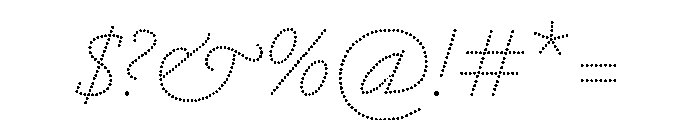 Tanja Italic Font OTHER CHARS