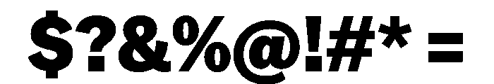 TaurusGrotesk Black Font OTHER CHARS