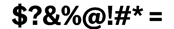 TaurusGrotesk Bold Font OTHER CHARS