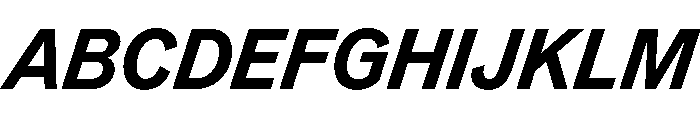 TaurusGrotesk BoldItalic Font UPPERCASE