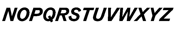 TaurusGrotesk BoldItalic Font UPPERCASE