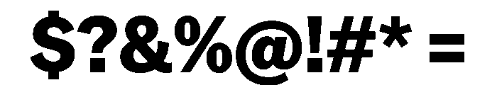 TaurusGrotesk Heavy Font OTHER CHARS