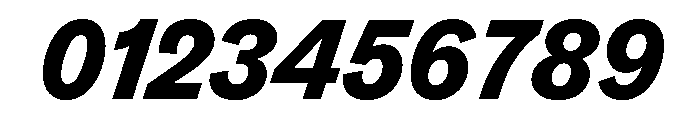 TaurusGrotesk HeavyItalic Font OTHER CHARS