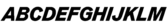 TaurusGrotesk HeavyItalic Font UPPERCASE