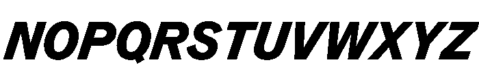 TaurusGrotesk HeavyItalic Font UPPERCASE