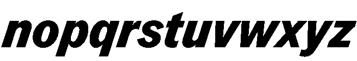 TaurusGrotesk HeavyItalic Font LOWERCASE