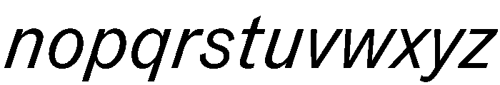 TaurusGrotesk Italic Font LOWERCASE