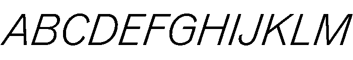 TaurusGrotesk LightItalic Font UPPERCASE