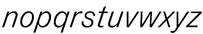 TaurusGrotesk LightItalic Font LOWERCASE