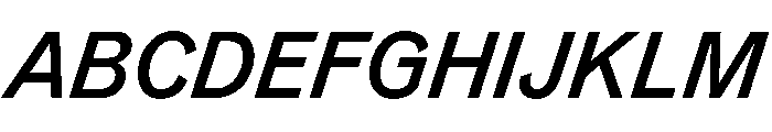 TaurusGrotesk MediumItalic Font UPPERCASE