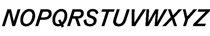 TaurusGrotesk MediumItalic Font UPPERCASE