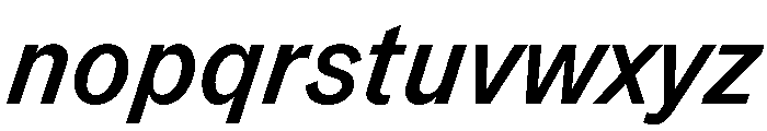 TaurusGrotesk MediumItalic Font LOWERCASE