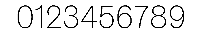 TaurusGrotesk Thin Font OTHER CHARS