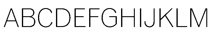 TaurusGrotesk Thin Font UPPERCASE