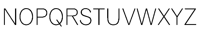 TaurusGrotesk Thin Font UPPERCASE