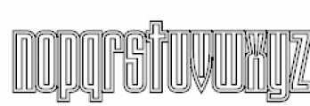Tauern Engraved Condensed Bold Font LOWERCASE