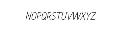 Tar Basic Thin Italic Font UPPERCASE