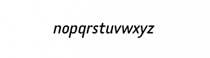 Tar Complete Italic Font LOWERCASE