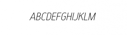 Tar Complete Thin Italic Font UPPERCASE